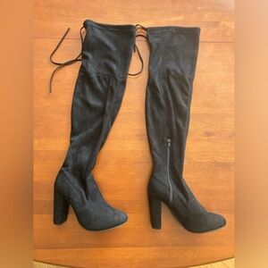 Black Over the Knee Boots Size 7